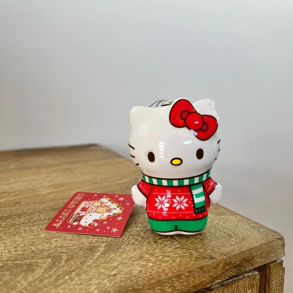 Christmas Hello Kitty Decoupage Ornament NWT